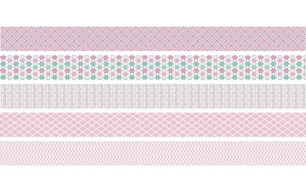 Heyda Washi Tape Pastell Mini Rosa