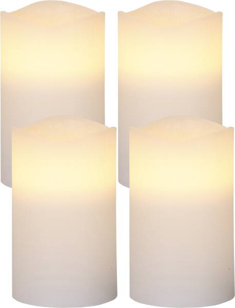 LED Pillar Kerze 4er Pack May