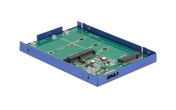 Delock 2.5-Einbaurahmen USB 3.1 für M.2/mSATA-Module