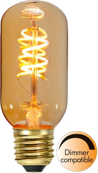 LED Leuchtmittel E27 T45 Decoled Spiral Amber