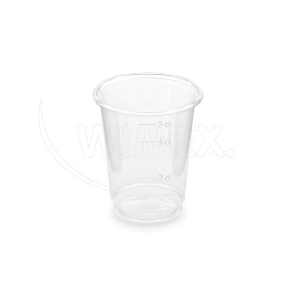 Becher (PET) glasklar 48mm 2cl,4cl,5cl – 40 Stück
