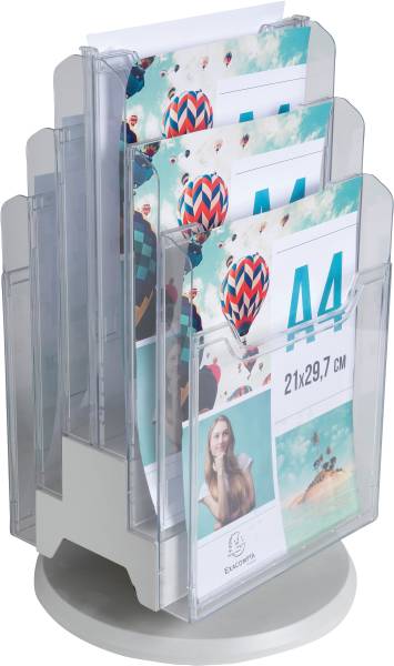 EXACOMPTA Tisch-Drehständer A4 60558D transparent