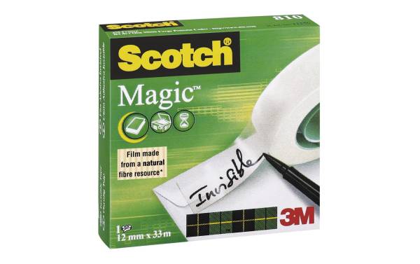 Magic Tape 810 12mmx33m unsichtbar, beschriftbar SCOTCH 8101233K
