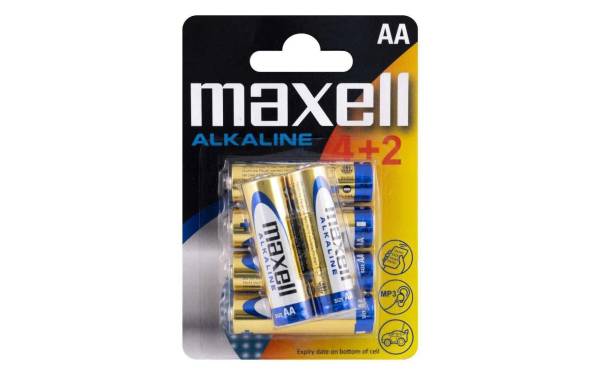 Maxell Europe LTD. Batterie AA 4+2 Stück