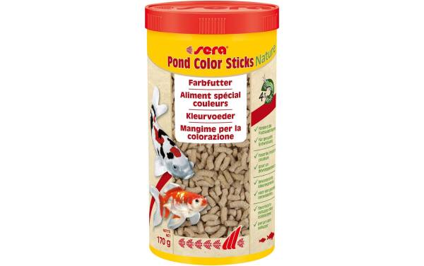 sera Farbfutter Pond Color Sticks Nature, 170 g