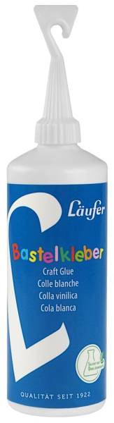 Läufer Bastelkleber, 100 g, Flasche mit Verstreicher