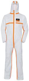 uvex Einweg-Schutzanzug 4B, weiß/orange, 3XL