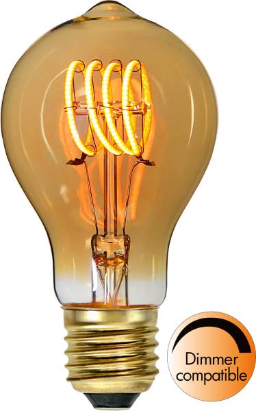 LED Leuchtmittel E27 TA60 Decoled Spiral Amber