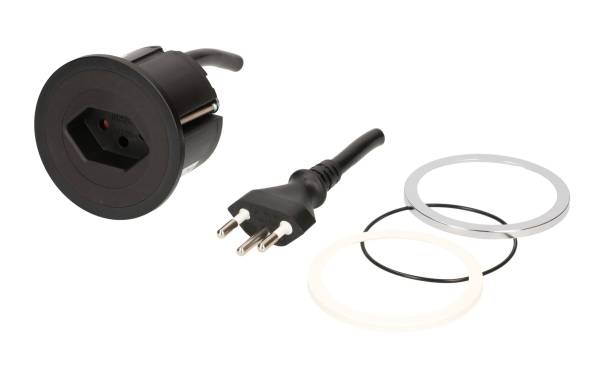 Bachmann UP-Steckdosen PIX 1x T13 mit Fixleitung 2 m