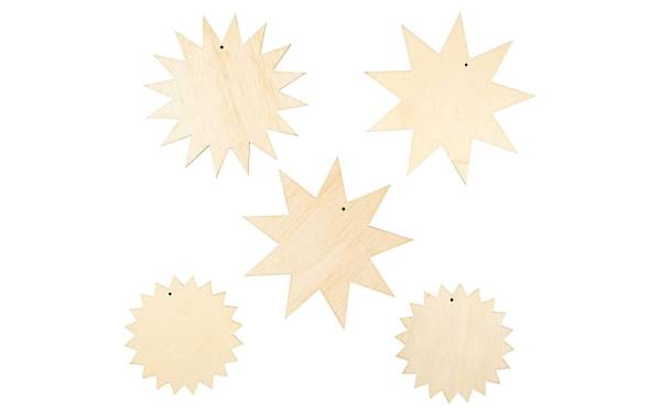 Rico Design Holzartikel Sonnen und Sterne