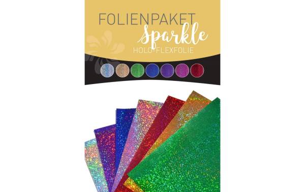 Stahls Aufbügelfolie Flex Set Sparkle Mehrfarbig