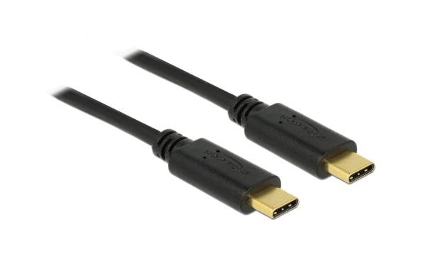 Delock USB 2.0-Kabel bis 5A Strom USB C – USB C 2 m