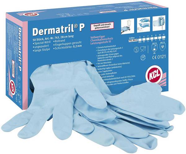 Dermatril P Chemikalienhandschuhe