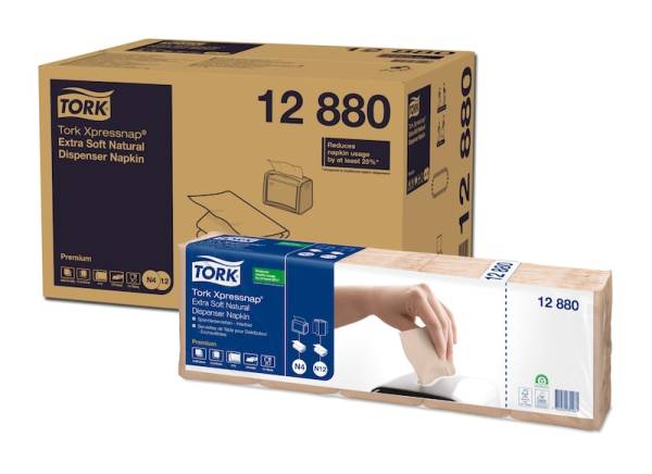 TORK-12880 Xpressnap Extra Soft Natur Spenderserviette – N4
