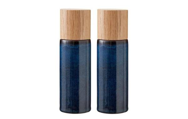 Bitz Salz- und Pfeffermühle 2 Stück, 16.7 cm, Dunkelblau