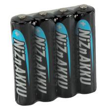 ANSMANN Nickel-Zink-Akku, Micro AAA, 900 mAh, 4er Shrink