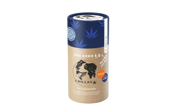 CHILLAX Hunde-Nahrungsergänzung CBD-Keks Kürbis – 5 mg