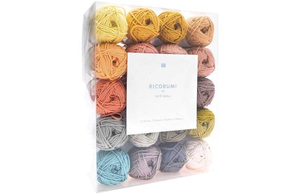 Rico Design Wolle Ricorumi Set Limited 25 g, 20-teilig, weiss
