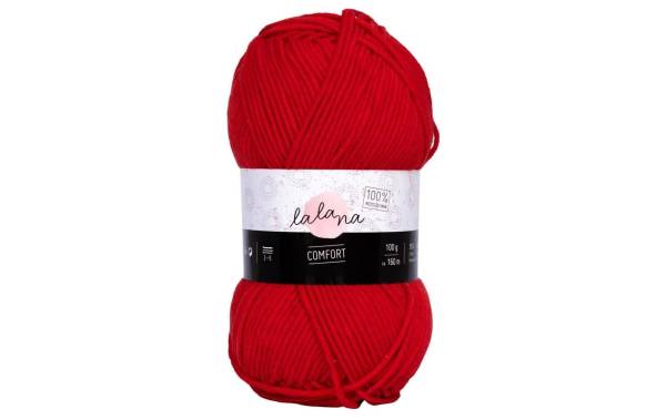 lalana Wolle Comfort 100 g, Rot