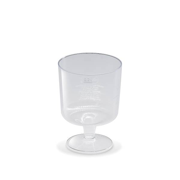Trinkglas (PS) mit Fuß 72mm 0,2L - 10 Stück
