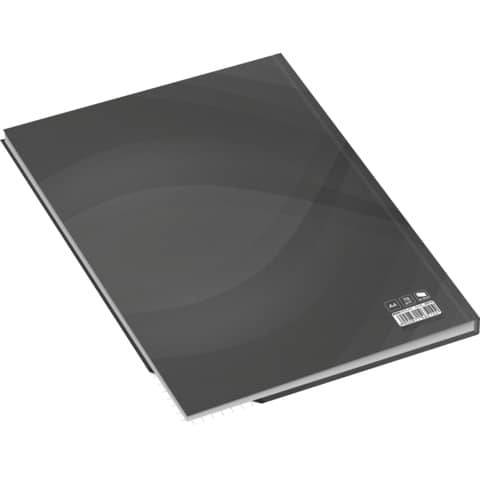 RNK Verlag Notizbuch "notes carbon black", DIN A4, kariert