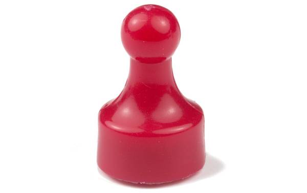 supermagnete Haftmagnet Player Neodym 10 x 20 mm Rot, 10 Stück