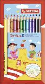 STABILO Dreikant-Buntstifte Trio dick, 18er Karton-Etui