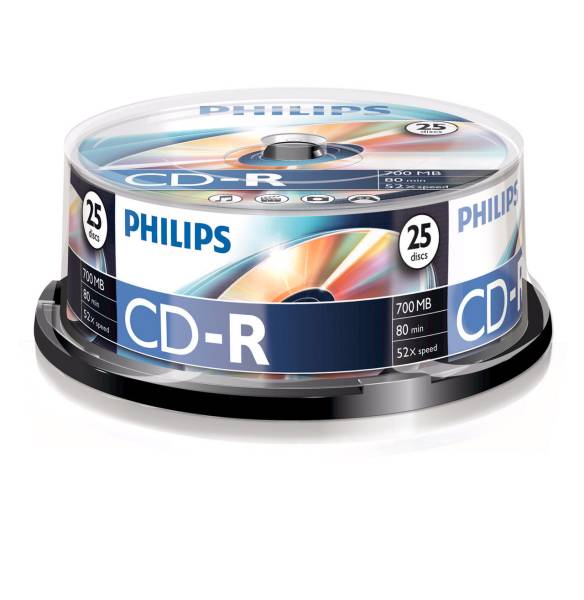 CD-R Spindle 80 Min./700MB 25 Pcs PHILIPS 4632