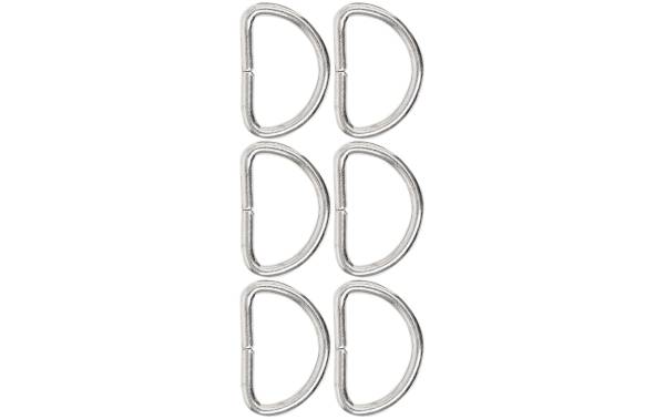 lalana Anhänger D-ring zum Öffnen 32 x 22 mm, 6 Stück