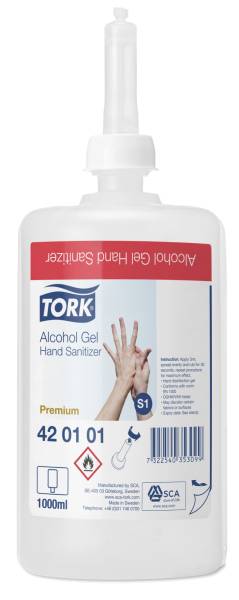 TORK Händedesinfektionsgel Alkohol Gel – S1 Patrone à 1000ml