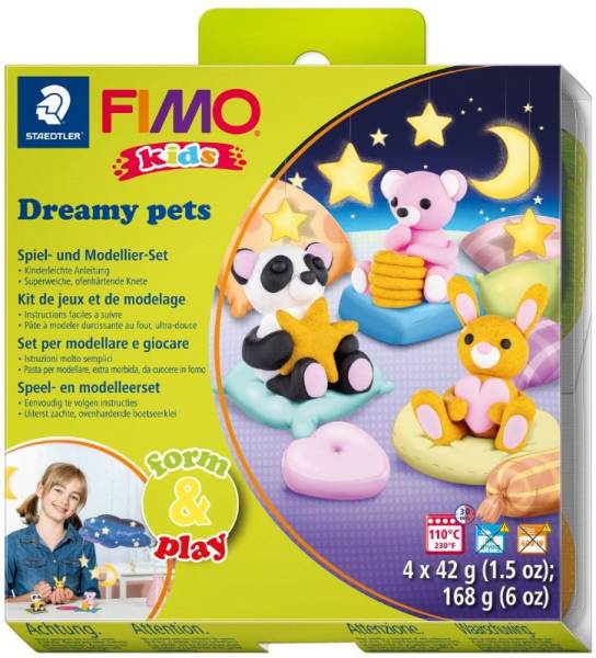 FIMO kids Modellier-Set Form & Play 'Dreamy pets'