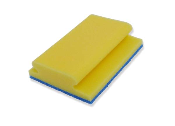 24x Pad-Schwämme Bad Vlies nicht kratzend XXL 4er gelb/blau 180x146x50mm