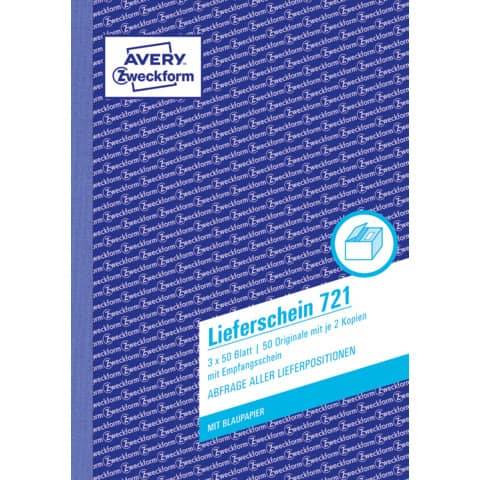 AVERY ZW. Zweckform Formularbuch "Liefer-/Empfangsschein", A5