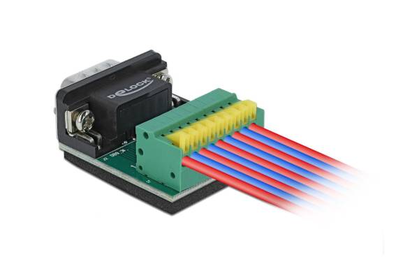 Delock Adapter Sub-D 9 Pin M Terminalblock 9 Pin 0 cm