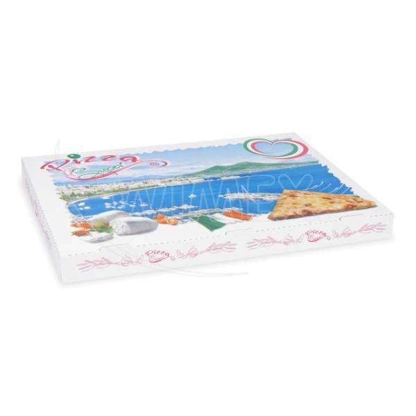 Pizzakarton aus Mikrowellpappe 60 x 40 x 5 cm – 50 Stück