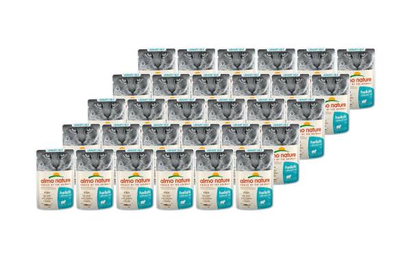 Almo Nature Nassfutter Holistic Urinary Help mit Fisch, 30 x 70 g