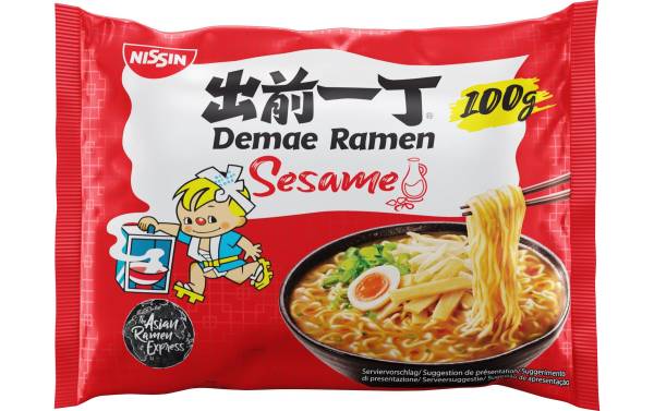 Nissin Food Demae Ramen Nudelsuppe Sesam 100 g