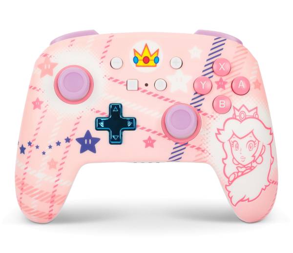 POWER A Enhanced Wireless Ctrl. NSGP025501 NSW, Princess Peach Plaid
