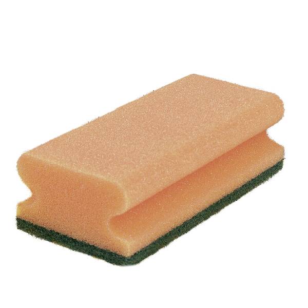 100x Pad-Schwämme Vlies extra stark 10er orange/grün 153x69x42mm