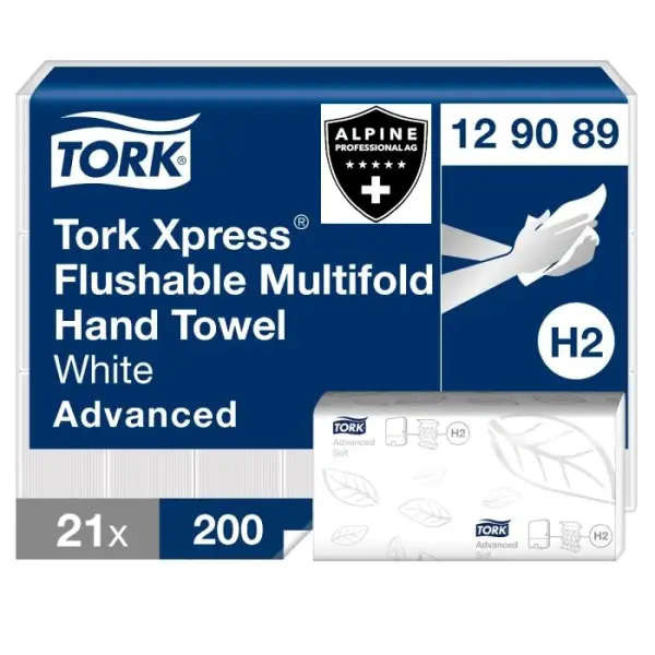 TORK-129089 Xpress schnellauflösende Multifold Handtücher - H2
