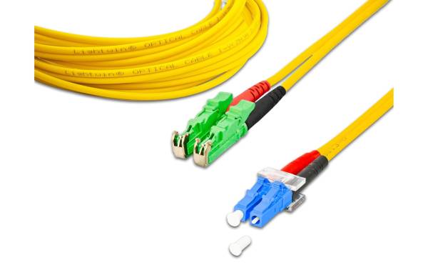 Lightwin LWL-Patchkabel LSH/APC-LC, Singlemode, Duplex, 1m