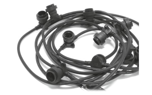 Schönenberger Lichterkette Solo, 10W, 10 x E27, 1500 cm, Schwarz