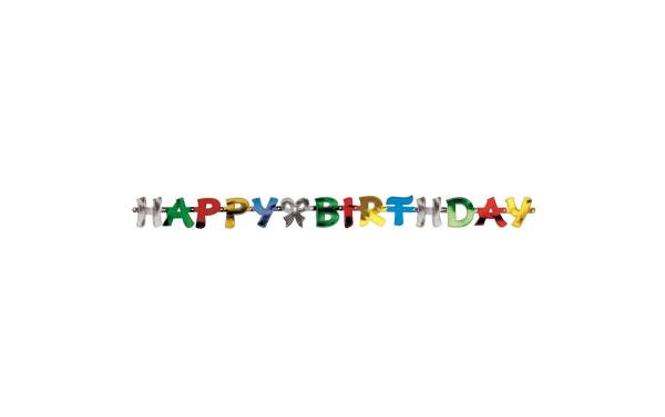 PAPSTAR Girlanden-Kette &quot;Happy Birthday&quot;