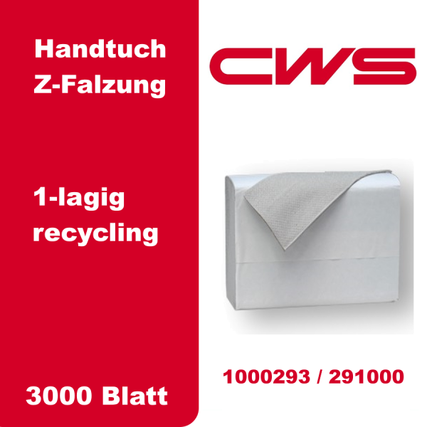 CWS Z-Falz Handtuch 1-lagig recycling (291000)