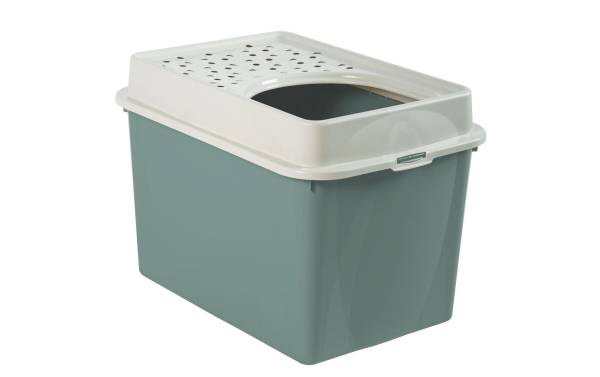 Rotho Katzentoilette Berty Eco, Grün – Sand