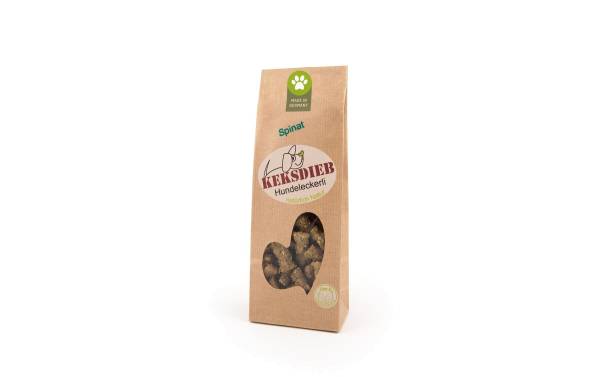 KEKSDIEB Leckerli Spinat Power Kissen mit Dinkel, 100 g