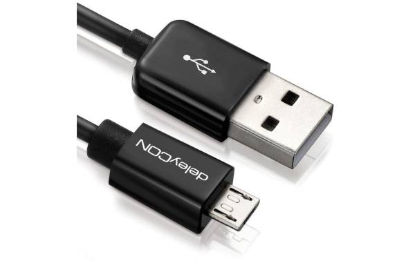 deleyCON USB 2.0-Kabel USB A - Micro-USB B 2 m