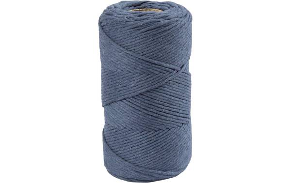 Creativ Company Baumwollgarn Macramé Kordel Blau