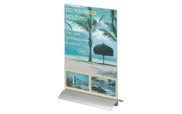 DURABLE Tischaufsteller PRESENTER, DIN A4, transparent