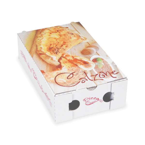Pizzakarton aus Mikrowellpappe Calzone 28 x 17 x 7,5 cm – 100 Stück